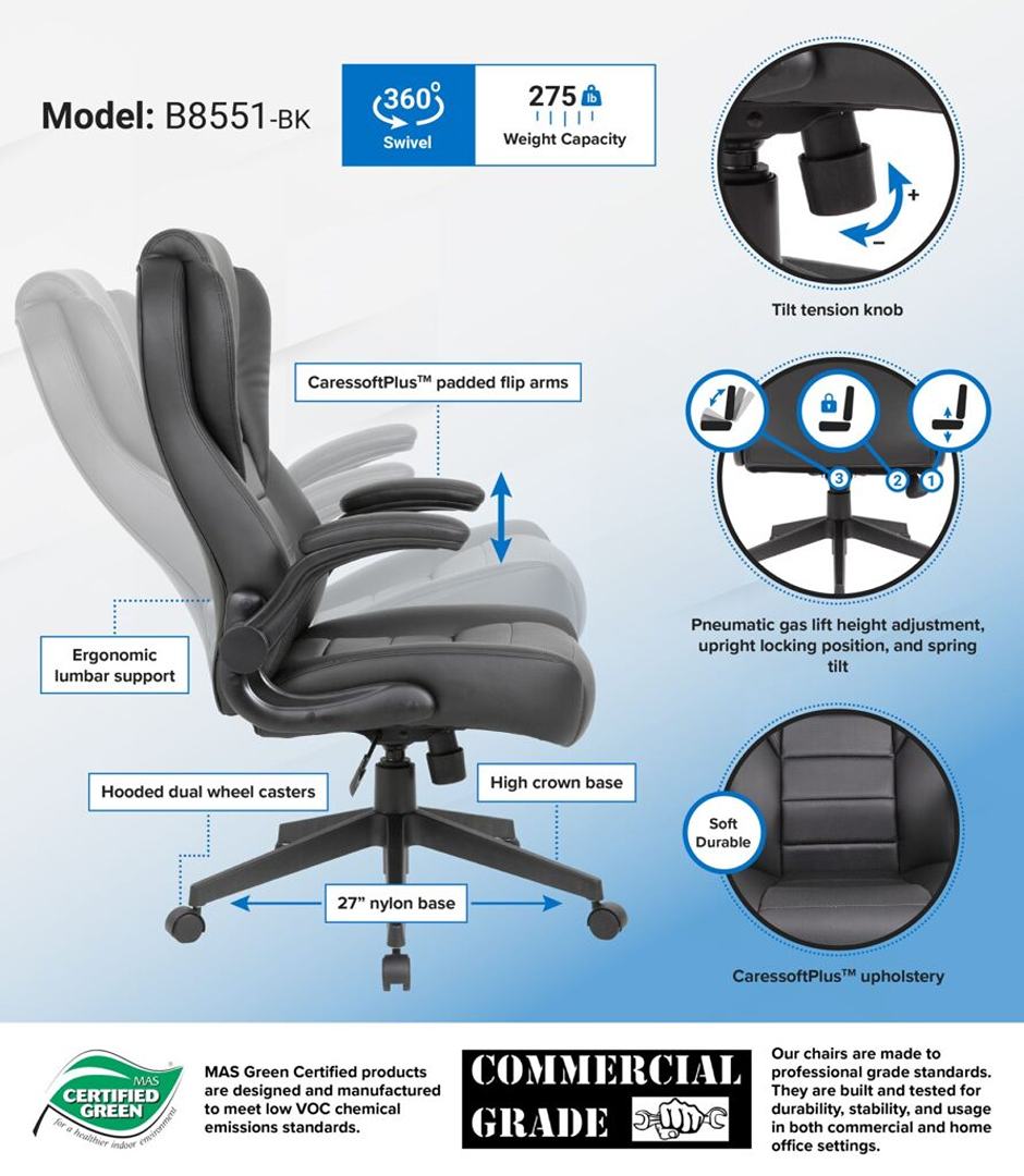 Boss Heavy Duty Executive Chair - Image 5