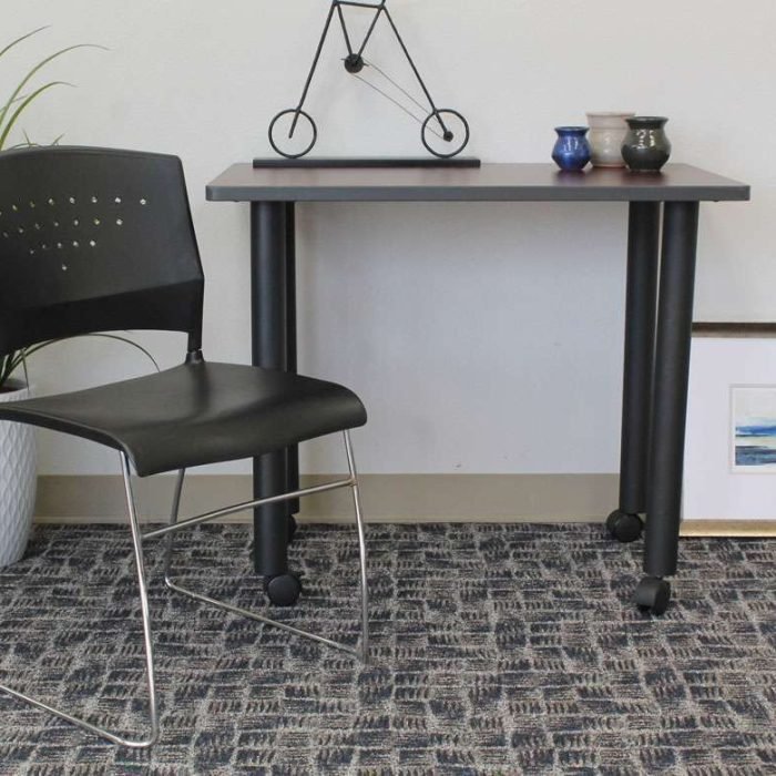 Boss Black Stack Chair With Chrome Frame (set of 2) - Image 3