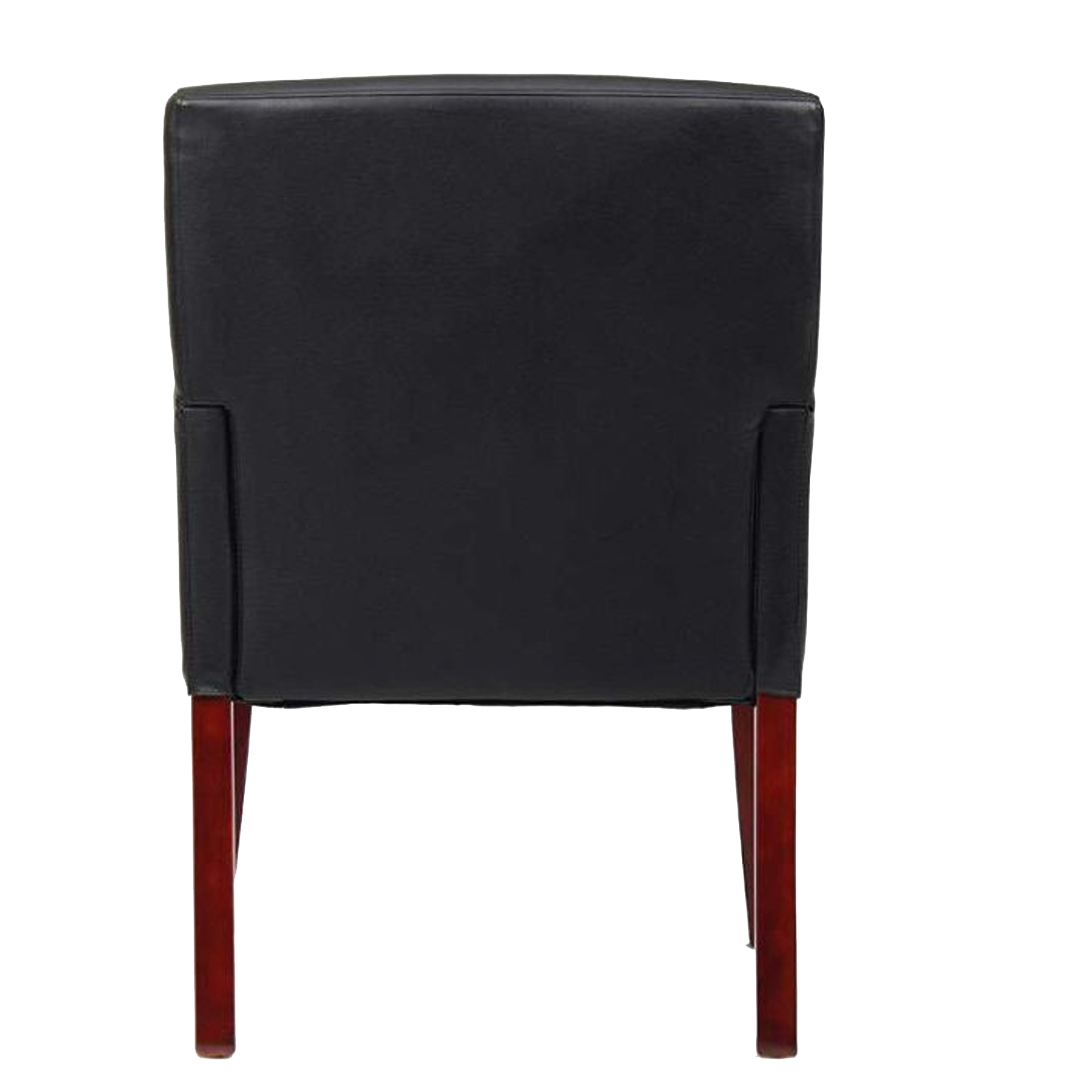 Boss Box Arm guest, accent or dining chair W/Mahogany Finish - Image 6