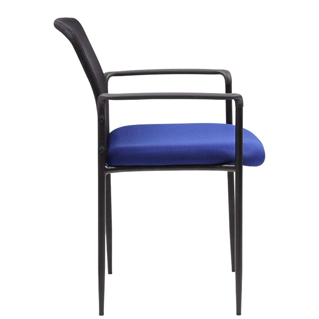 Boss Stackable Mesh Guest Chair, Blue - Image 6