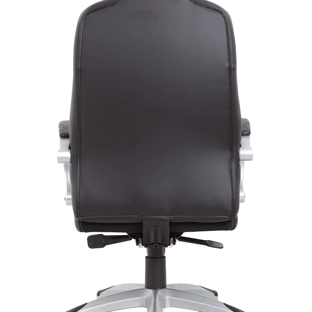 Boss Hinged Arm Executive Chair With Synchro-Tilt, Black/Grey - Image 5