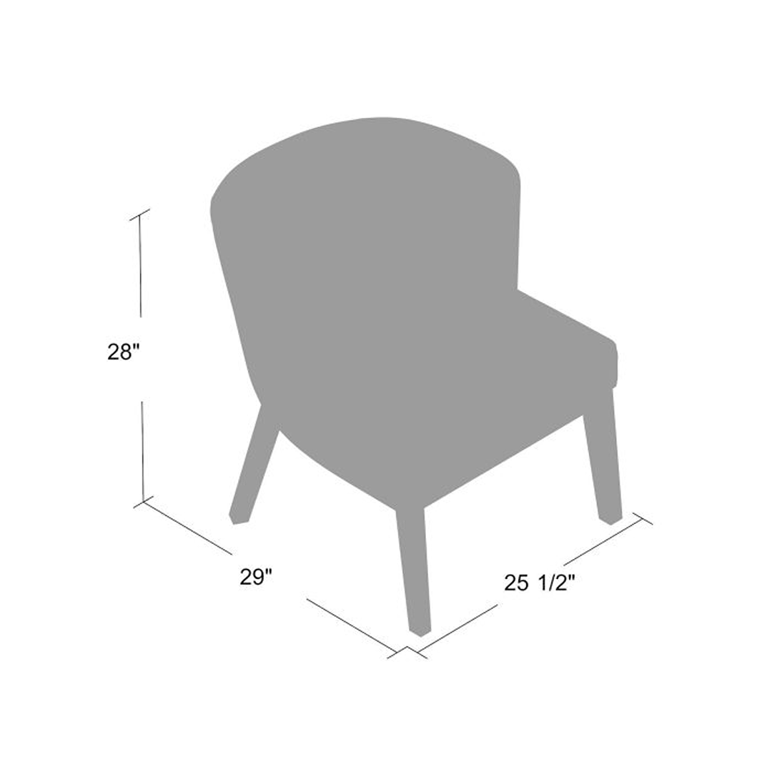 Boss Ava guest, accent or dining chair – Medium Grey - Image 8