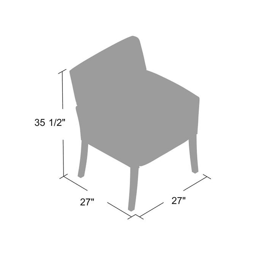 Boss Box Arm guest, accent or dining chair W/Black Base - Image 5