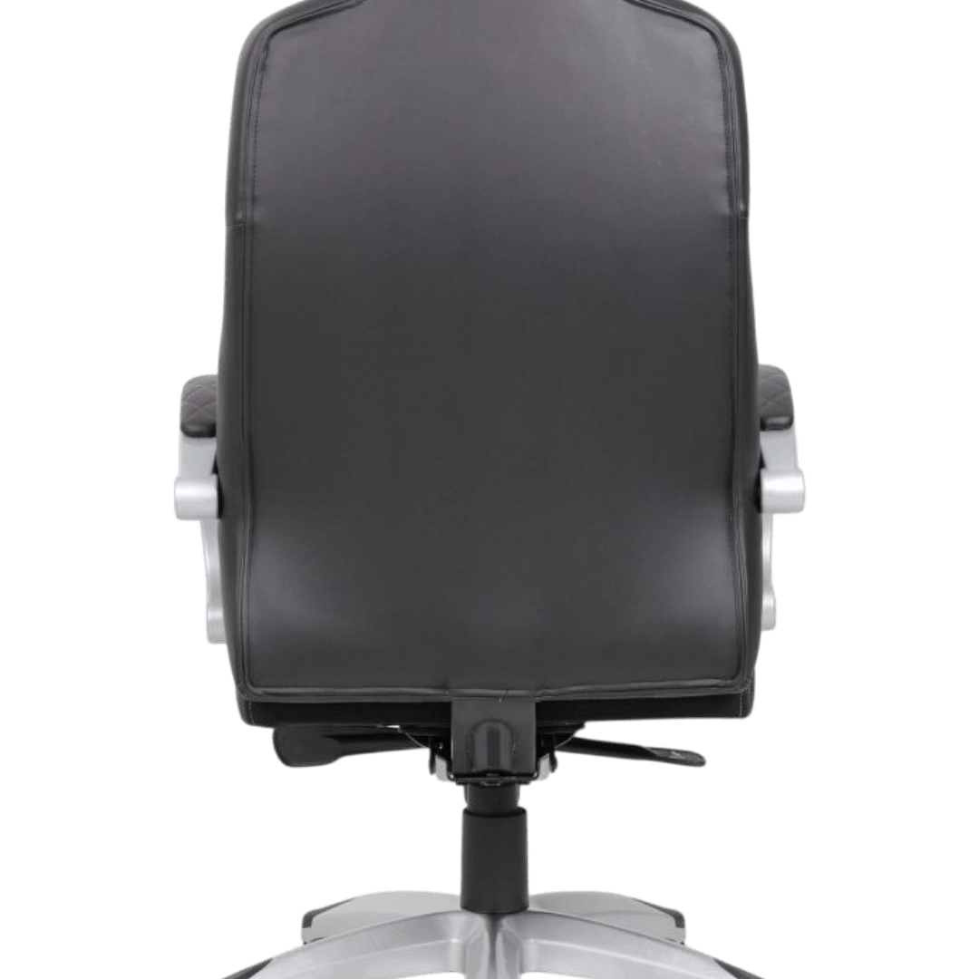 Boss Executive Hinged Arm Chair - Black/Grey - Image 4