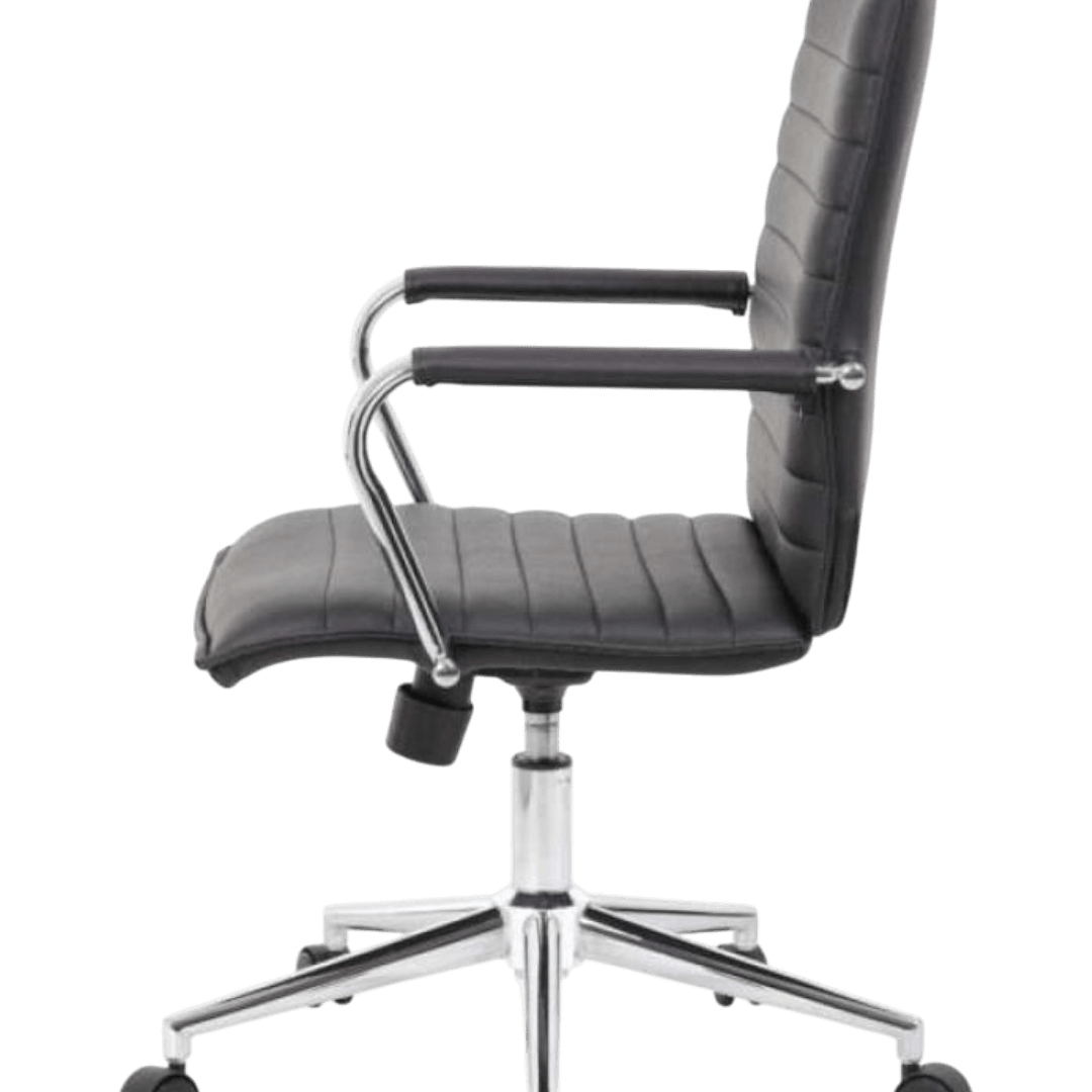 Boss Hospitality Task Chair with Fixed Chrome Arms - Image 8