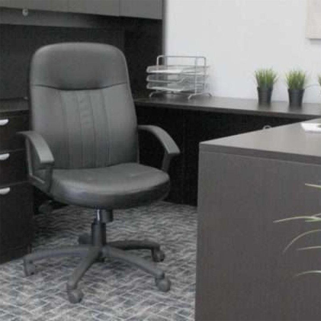 Boss Executive Leather Budget Chair - Image 4