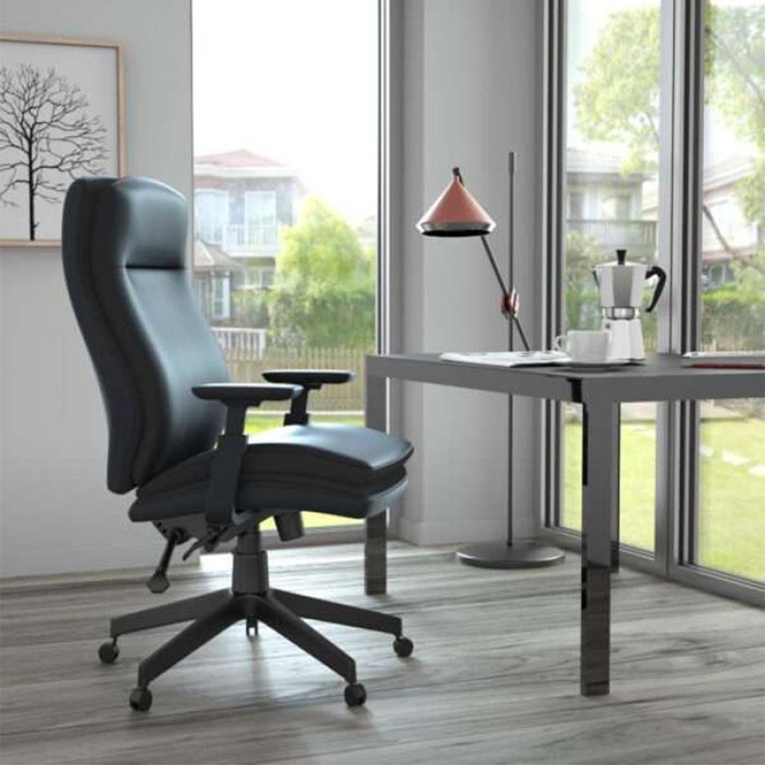 Boss Caressoft Executive High Back Chair w/ Adjustable Arms - Image 3