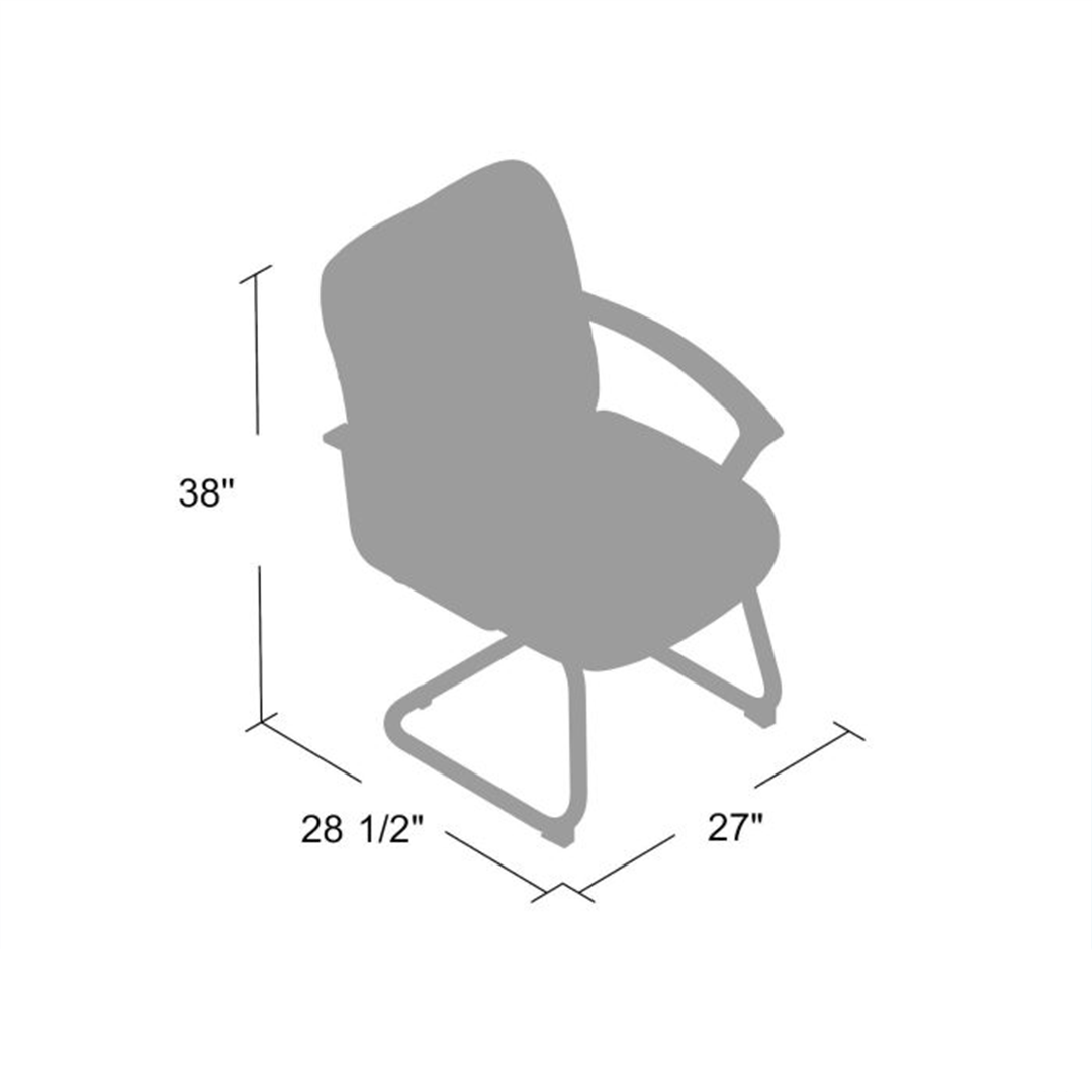 Boss Mid Back LeatherPlus Guest Chair - Image 5
